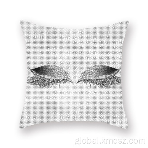 Canvas Eyelash Cushion Covers Custom gold stamping eyelash cushion cover Factory